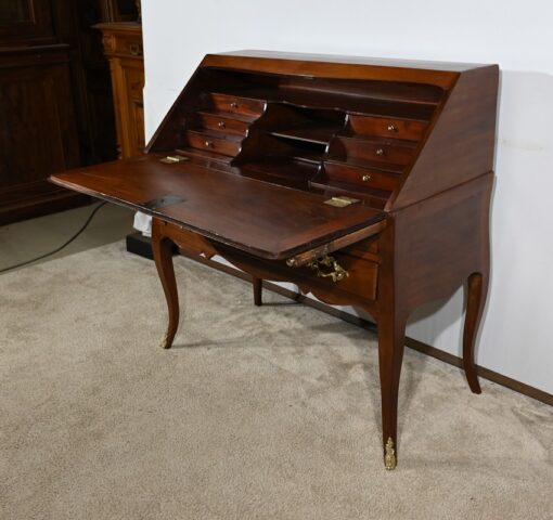 Small Mahogany Sloping Desk - Desk Plate Extension - Styylish