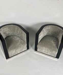 Pair of Art Deco Club Chairs - Seat Profile - Styylish