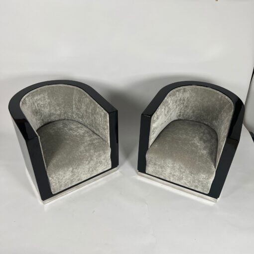 Pair of Art Deco Club Chairs - Seat Profile - Styylish