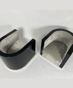 Pair of Art Deco Club Chairs - Top View Profile - Styylish