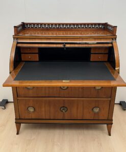 Biedermeier Roll-Top Desk - Desk Plate - Styylish