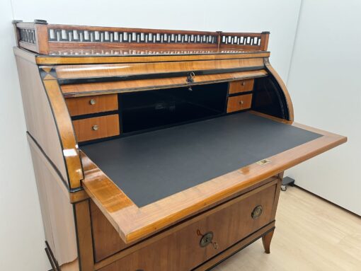 Biedermeier Roll-Top Desk - Extended Desk Plate - Styylish