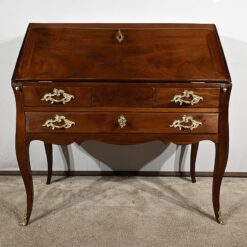 Small Mahogany Sloping Desk - Front Detail - Styylish