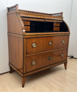 Biedermeier Roll-Top Desk - Side Detail - Styylish