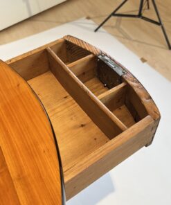 Round Biedermeier Side Table - Drawer Interior Detail - Styylish