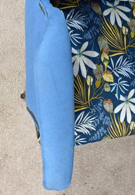 Midcentury Loveseat - Arm Rest Fabric Detail - Styylish