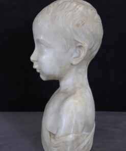Sculpture in White Marble - Face Profile - Styylish