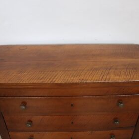 Italian Solid Walnut Antique Chest of Drawers