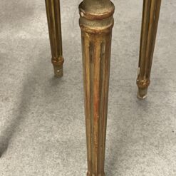 Oval Gilt Wood Side Table- leg- Styylish