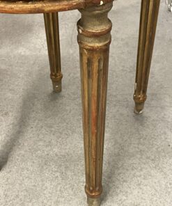 Oval Gilt Wood Side Table- leg- Styylish