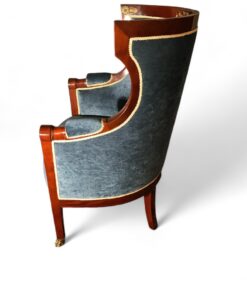 Pair of French Empire barrel Armchairs - Side - Styylish