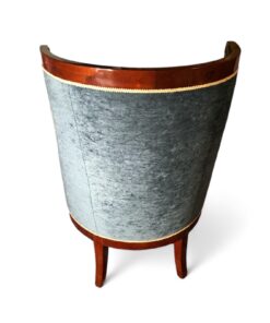 Pair of French Empire barrel Armchairs - Back Detail - Styylish