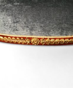 Pair of French Empire barrel Armchairs - Gilded Detail - Styylish