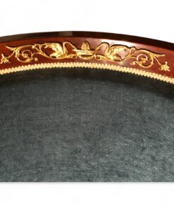 Pair of French Empire barrel Armchairs - Top Detail - Styylish