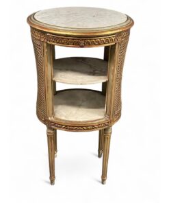 Oval Gilt Wood Side Table- Styylish