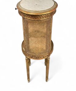 Oval Gilt Wood Side Table- side view- Styylish