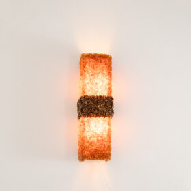 Pair of “Honey” Wall Lights in Amber and Tiger’s Eye