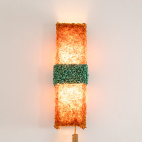 Pair of Amazonite and Amber Wall Lights