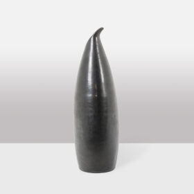 Les Potiers d’Accolay Turned Earthenware Vase, 1955