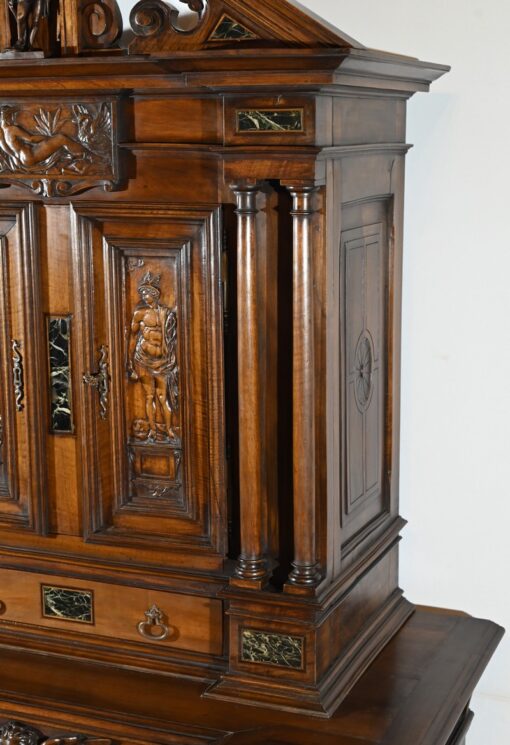 Two-Body Buffet Solid Walnut - Side Columns - Styylish