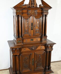 Two-Body Buffet Solid Walnut - Side Profile - Styylish