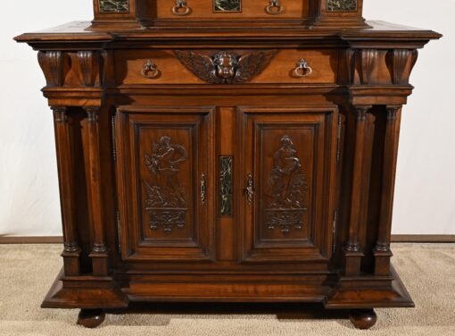 Two-Body Buffet Solid Walnut - Bottom Compartment - Styylish