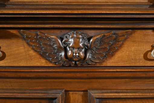 Two-Body Buffet Solid Walnut - Angel Face Detail - Styylish