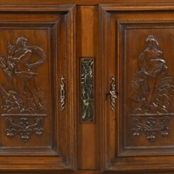 Two-Body Buffet Solid Walnut - Central Carvings - Styylish