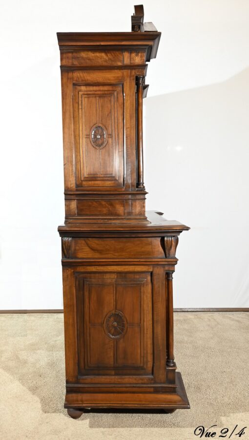 Two-Body Buffet Solid Walnut - Side Profile - Styylish