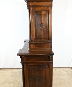 Two-Body Buffet Solid Walnut - Side Profile Carvings - Styylish