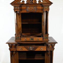 Two-Body Buffet Solid Walnut - Interior Compartments - Styylish