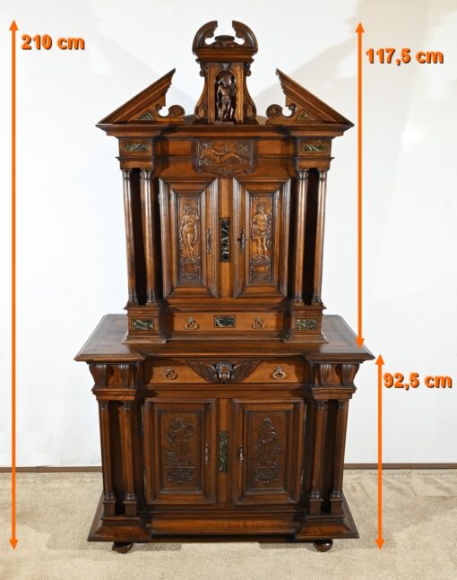 Two-Body Buffet Solid Walnut - Height - Styylish