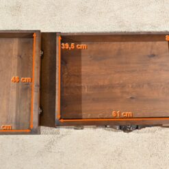 Two-Body Buffet Solid Walnut - Drawer Dimensions - Styylish