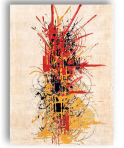 Handwoven Tapestry Georges Mathieu - Full Profile - Styylish