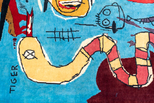 Hand-Woven Tapestry Basquiat - Color Detail - Styylish