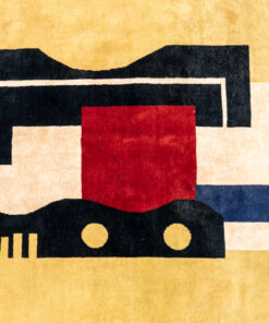 Alternative view of Hand-woven tapestry inspired by Fernand Léger, 2023