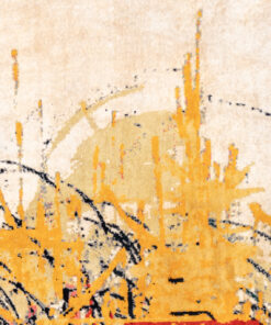 Handwoven Tapestry Georges Mathieu - Yellow Detail - Styylish