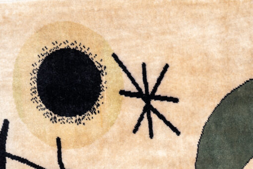 Hand-Woven Tapestry Miró - Figure and Shape Detail - Styylish