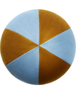 Velvet Ball Cushion Orange- view from above- Styylish