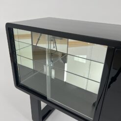 Small Art Deco Bar Cabinet - Glass Doors - Styylish