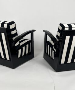 Pair of Art Deco Armchairs - Back Profile - Styylish