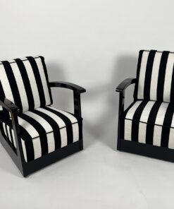 Pair of Art Deco Armchairs - Front Profile - Styylish