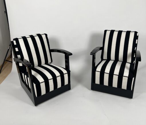 Pair of Art Deco Armchairs - Front Profile - Styylish