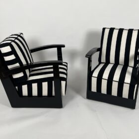 Pair of Art Deco Armchairs, Netherlands circa 1925