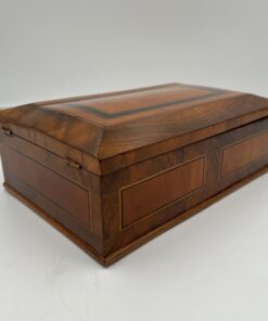 Biedermeier Jewelry Box Walnut - Side Profile - Styylish