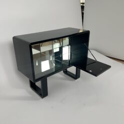 Small Art Deco Bar Cabinet - Compartment Interior - Styylish