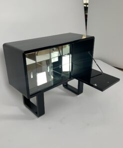 Small Art Deco Bar Cabinet - Compartment Interior - Styylish