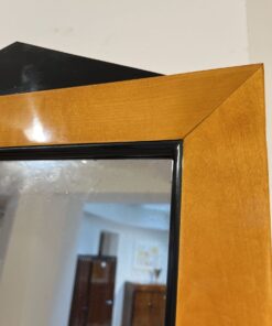 Biedermeier Wall Mirror Maple - Ebonized Edge Detail - Styylish
