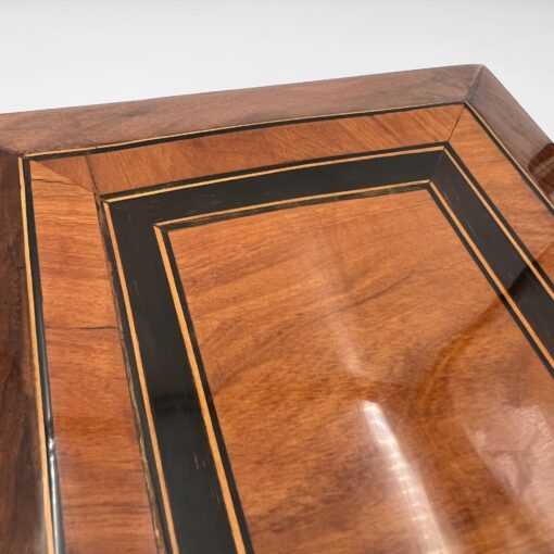 Biedermeier Jewelry Box Walnut - Top Inlay - Styylish