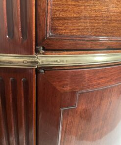 Pair of Demilune Cabinets- detail of the brass band- Styylish